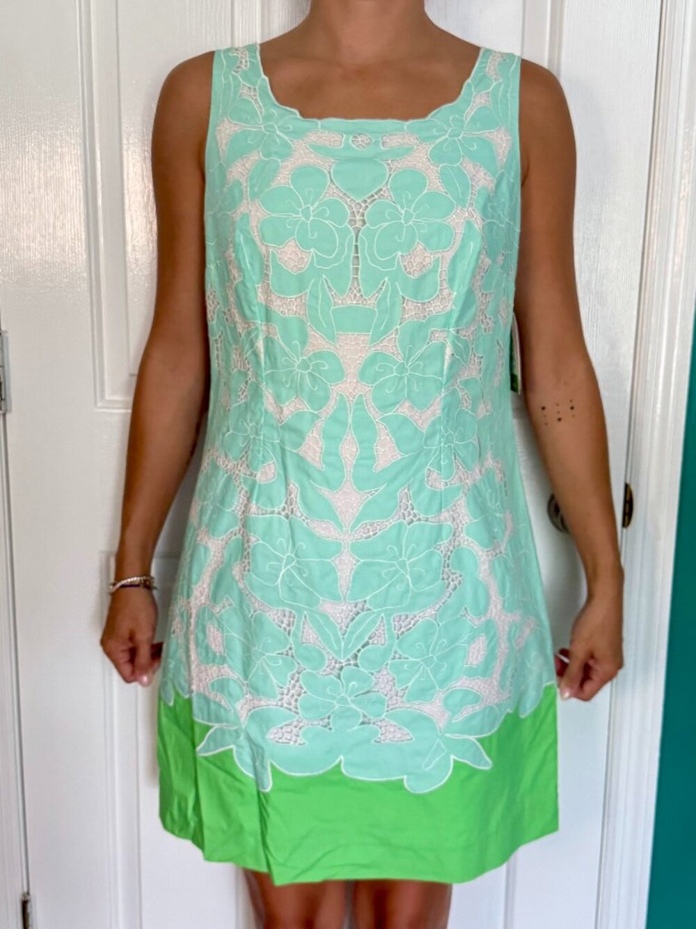 NWT Lilly Pulitzer Capricia Dress Mint Green Eyelet Lace